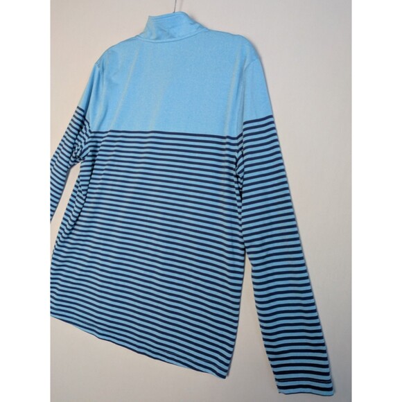 Southern Tide To Trail Shirt Men Large 1/4 Zip Striped Performance Lightweight - Picture 9 of 12